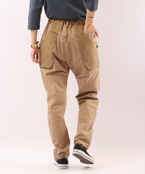 「KRIFF MAYER」 イージーパンツ S カーキ メンズ_画像5