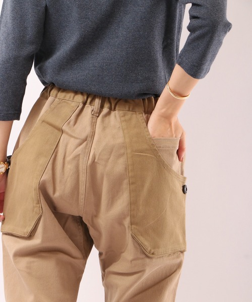 「KRIFF MAYER」 イージーパンツ S カーキ メンズ_画像6