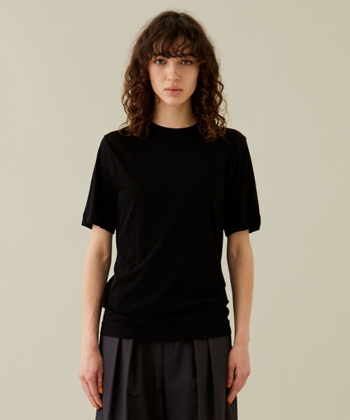 ATON（エイトン） 半袖Tシャツ 1 ネイビー レディース : ZOZOTOWN