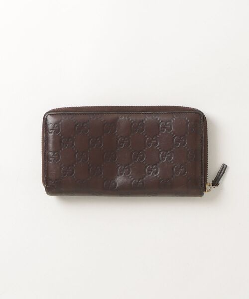 「GUCCI」 GG シマ 財布 - ブラウン レディース