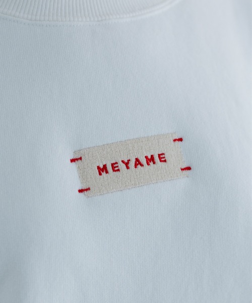 「MEYAME」 スウェットカットソー FREE ホワイト レディース_画像4