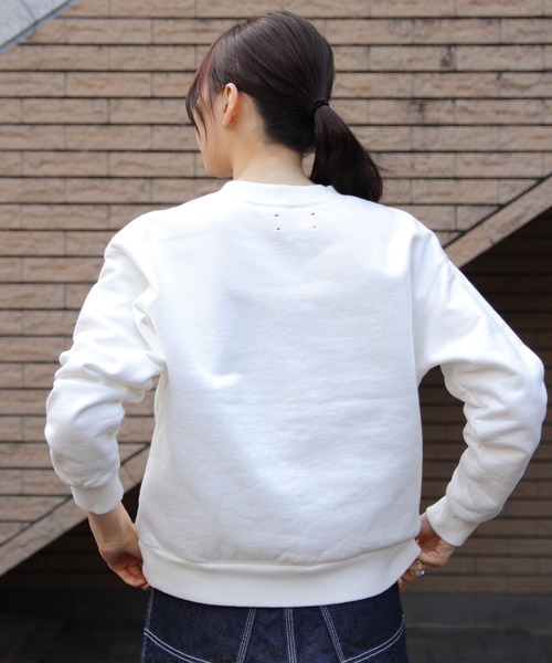 「MEYAME」 スウェットカットソー FREE ホワイト レディース_画像6