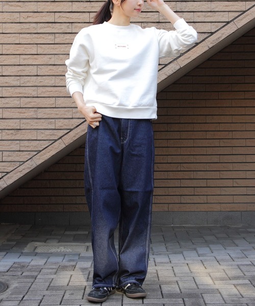 「MEYAME」 スウェットカットソー FREE ホワイト レディース_画像7