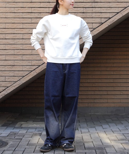 「MEYAME」 スウェットカットソー FREE ホワイト レディース_画像8