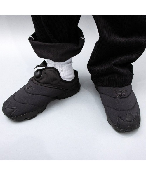 「Reebok」 スリッポン 24.5cm ブラック メンズの画像