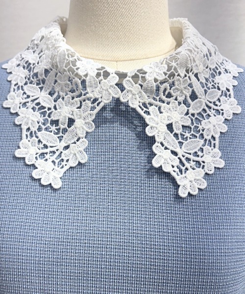 SWINGLE（スウィングル） ワンピース ラメツイードレース襟ワンピース