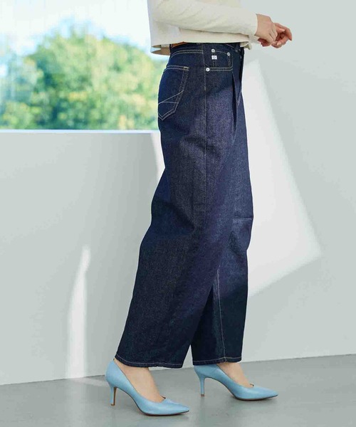 「SOMETHING」 デニムパンツ MEDIUM インディゴブルー レディースの画像