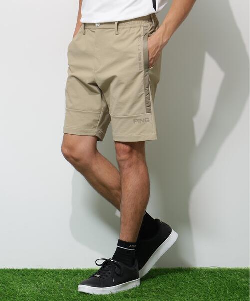 パンツ 「PING APPAREL」全方向ストレッチ 緯二重ショートパンツ 「GOLD」 (MENS) メンズ