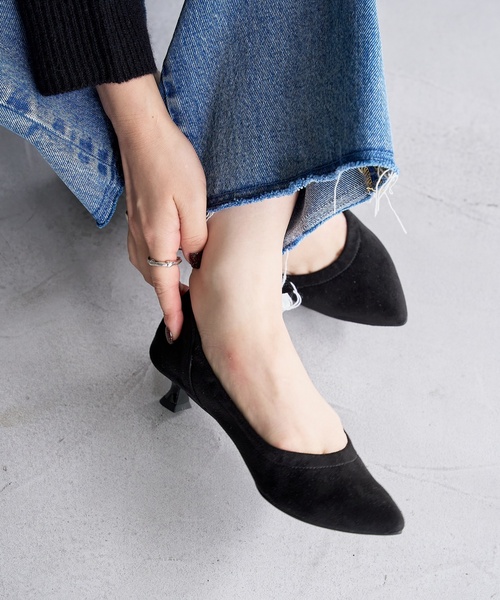「LE TALON」 パンプス 24.5cm カーキ レディース_画像6