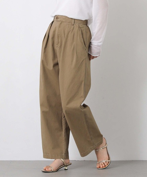 chignon ウォッシュドチノパンツ CHIGNON（シニヨン） ワイドパンツ パンツ ウォッシュドチノパンツ