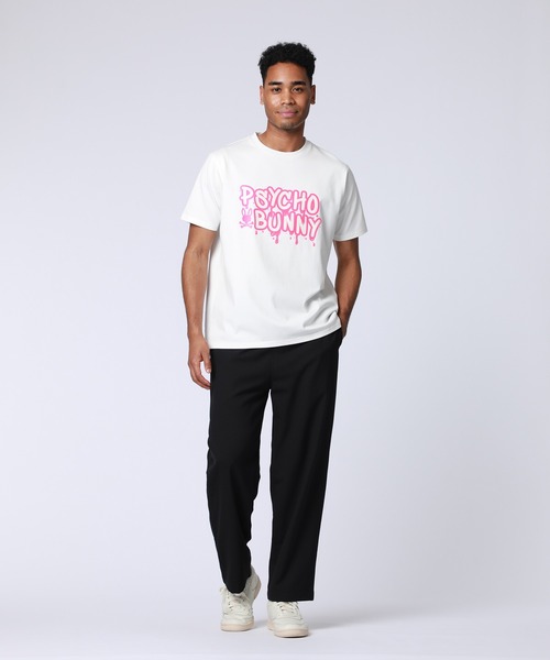 Psycho Bunny（サイコバニー） tシャツ ドロッシーロゴ ラバープリント