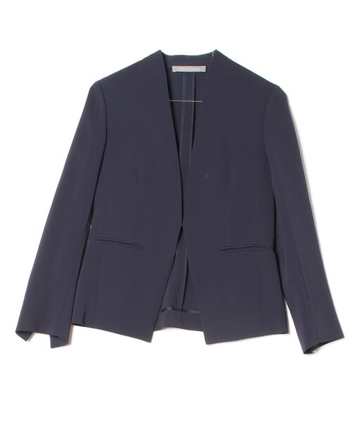 未使用　セオリーリュクス　ノーカラージャケット　36 theory luxe（セオリーリュクス） ノーカラージャケット 36 ネイビー