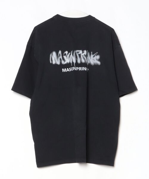 「MASONPRINCE」 7分袖Tシャツ S ブラック メンズ_画像2