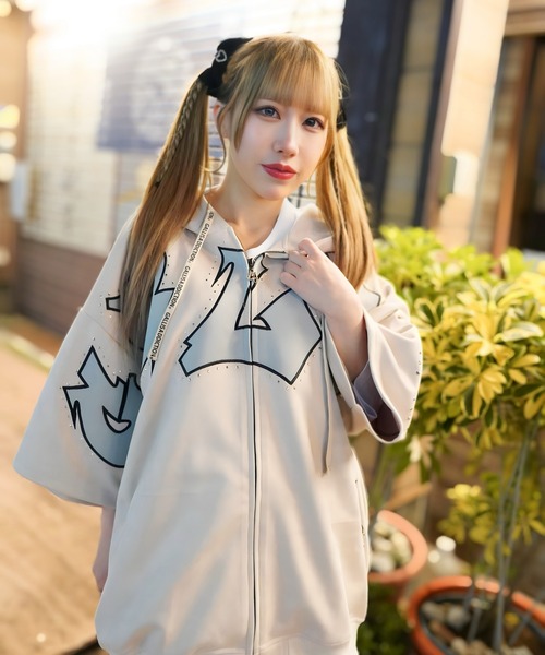 GALFY（ガルフィー） セットアップ GA×GALFY-スウェードキラキラ半袖