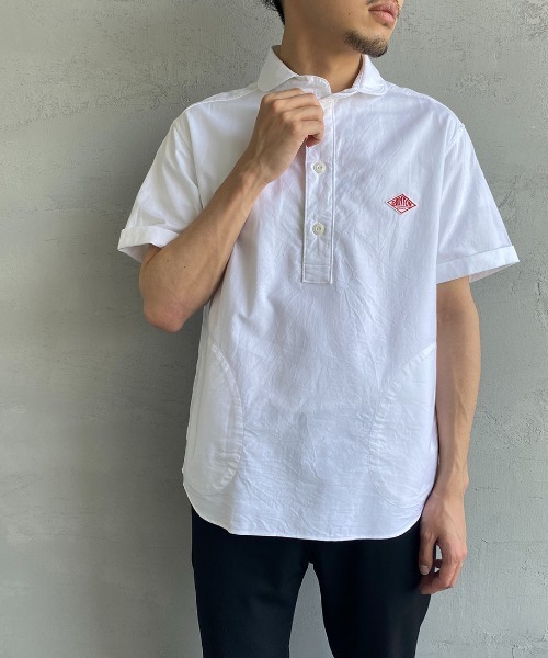 Danton（ダントン） 半袖ポロシャツ 40 ブルー レディース : ZOZOTOWN
