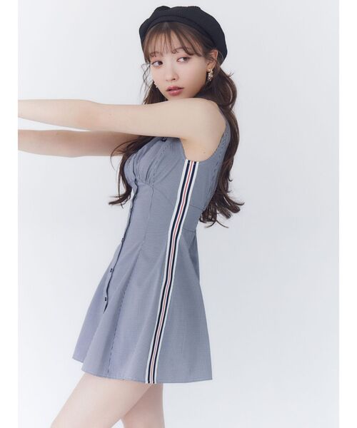 RESEXXY（リゼクシー） シャツワンピース 「FILA」サイドラインシャツ