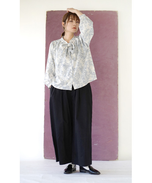 「e-zakkamania stores」 長袖ブラウス M ライトブルー レディース_画像6
