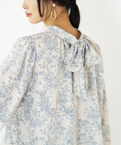 「e-zakkamania stores」 長袖ブラウス M ライトブルー レディース_画像7