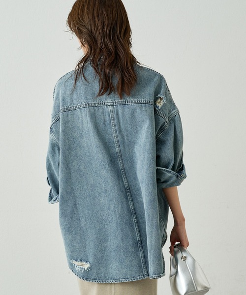 Loungedress（ラウンジドレス） 長袖シャツ FREE ブルー レディース