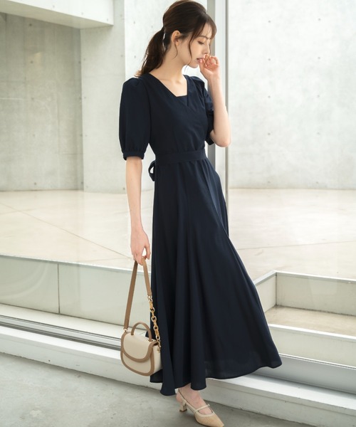 「MISCH MASCH」 半袖ワンピース S ホワイト×ブラック レディース_画像5