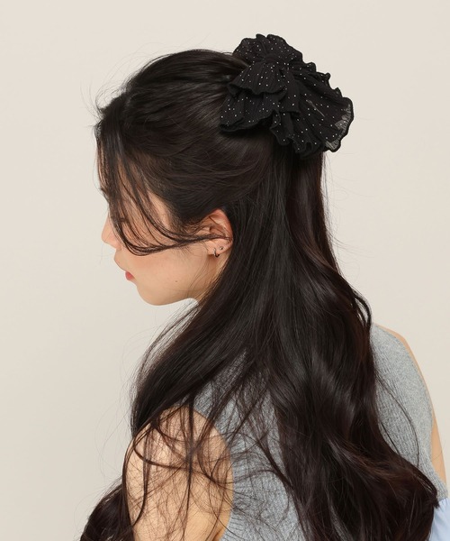 Heather（ヘザー） ヘアクリップ ドットリボンバレッタ 856473
