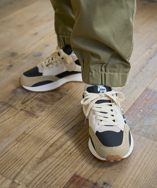 「moz」 ローカットスニーカー 23.5cm ネイビー レディース_画像5