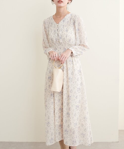 「natural couture」 長袖ワンピース FREE ベージュ レディース_画像4