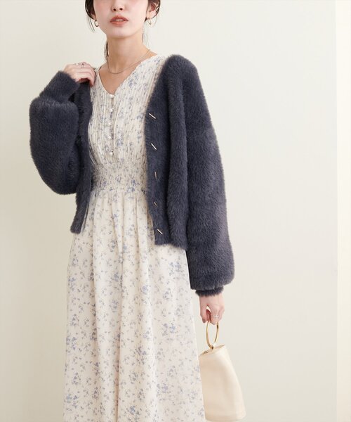「natural couture」 長袖ワンピース FREE ベージュ レディース_画像6