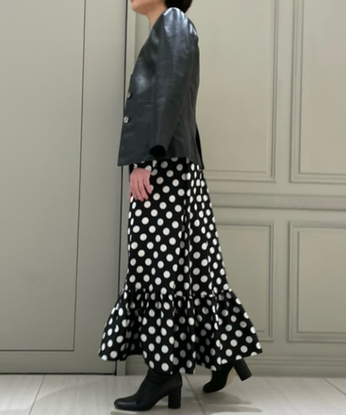「styling/」 長袖ワンピース 0 ブラック レディース_画像5