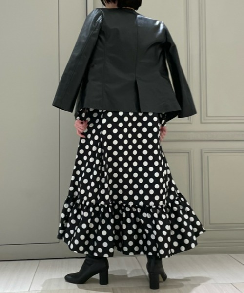 「styling/」 長袖ワンピース 0 ブラック レディース_画像6