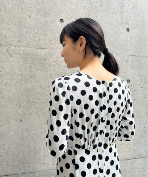 「styling/」 長袖ワンピース 0 ブラック レディース_画像9