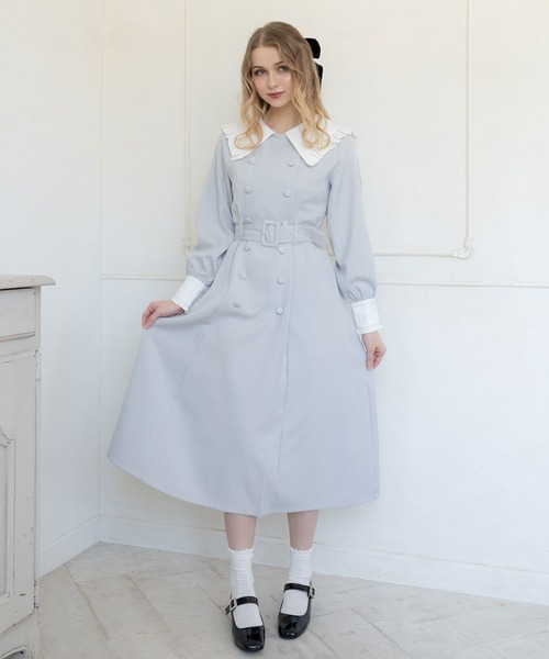 「DearMyLoveRose」 長袖ワンピース MEDIUM ブラック系その他 レディース_画像8