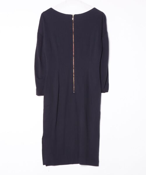 「FIGARO Paris」 長袖ワンピース 36 ネイビー レディース_画像2