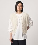 ニット セーター ラメフェザーボタンベスト 2...の詳細画像1