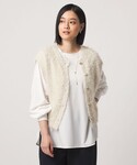 ニット セーター ラメフェザーボタンベスト 2...の詳細画像2