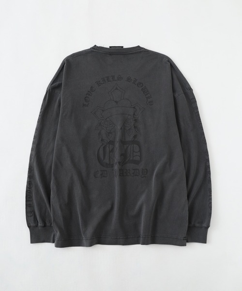 tシャツ ED HARDY ピグメント加工 クロスモチーフ柄長袖Tシャツ メンズ レディース | Ed Hardy | 15