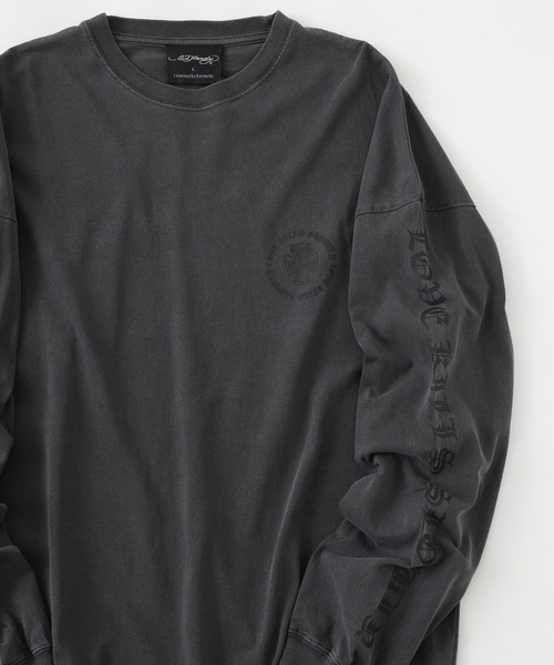 tシャツ ED HARDY ピグメント加工 クロスモチーフ柄長袖Tシャツ メンズ レディース | Ed Hardy | 13