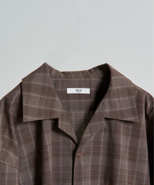 WYM LIDNM シャツ 「WYM LIDNM」VINTAGE CHECK WIDE SHIRT メンズ