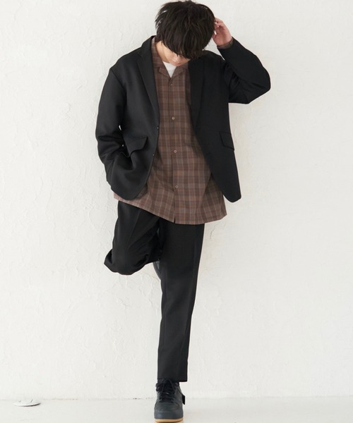WYM LIDNM シャツ 「WYM LIDNM」VINTAGE CHECK WIDE SHIRT メンズ