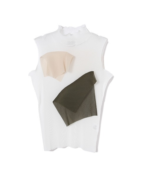 タンクトップ ノースリーブ kotohayokozawa NO SLEEVE TOP HIGH NECK 