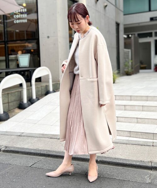 NOLLEY'S（ノーリーズ） ノーカラーコート コート 「WEB限定