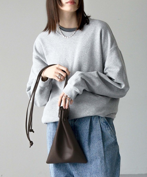 Alex ショルダーバック ショルダーバッグ 「Alfred Alex」synthetic leather drawstring