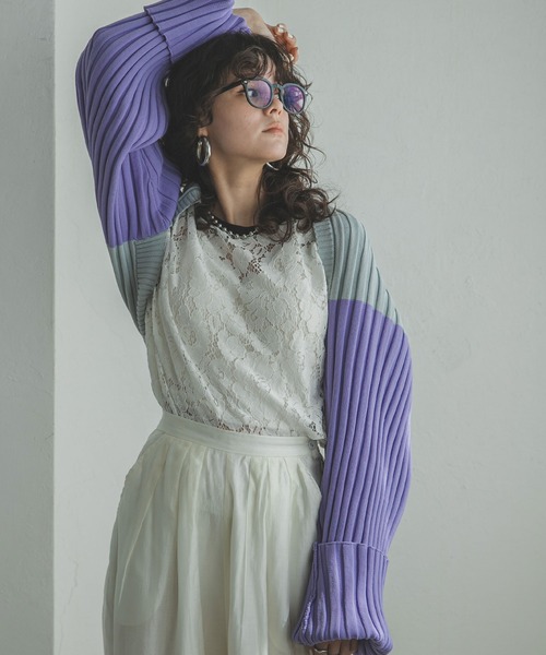 sullen JAREY ニットポロカーディガン　black&blue sullen JAREY ニットポロカーディガン black&blue