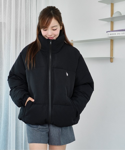 U.S.POLO.ASSN. ブラック ダウンジャケット U.S. POLO ASSN. ダウンジャケット ダウン / ユーエスポロアッ