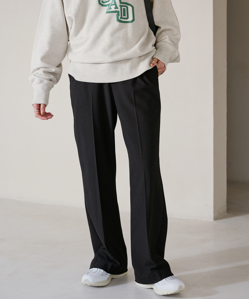 パンツ スラックス 「追加」裏起毛フレアーパンツ レディース 