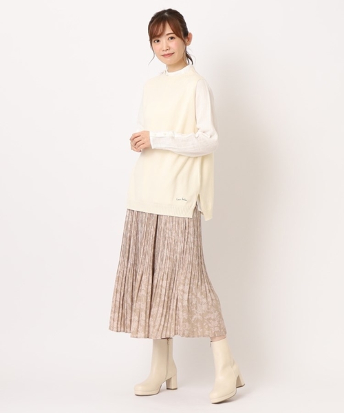 LAURA ASHLEY ベスト ジレ 「カラー追加／コットンカシミヤ／日本製