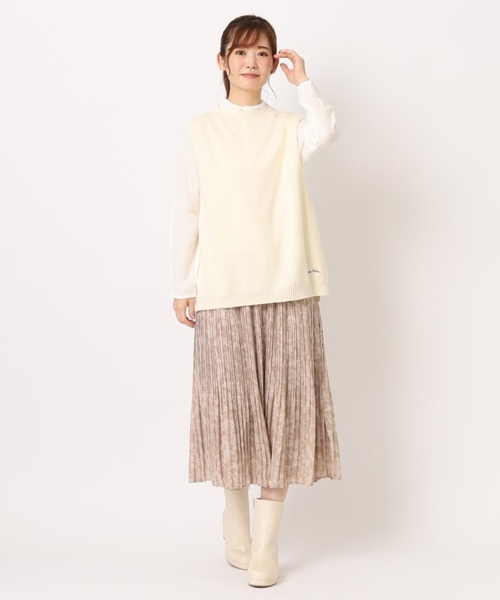 LAURA ASHLEY ベスト ジレ 「カラー追加／コットンカシミヤ