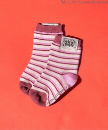 apres les cours 靴下 WEB限定 セサミストリート マルチボーダー