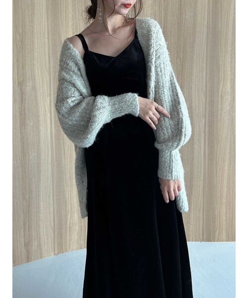【新品】dazzlin キャミワンピース dazzlin ワンピース バックレースアップ別珍キャミワンピース
