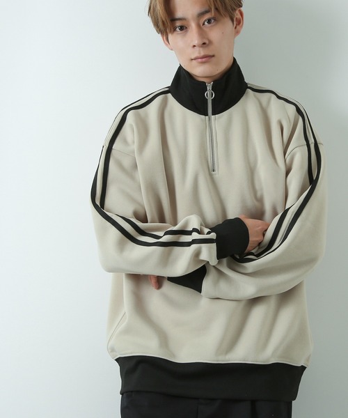 improves（インプローブス） トレーナー スウェット 裏起毛 2本ライン